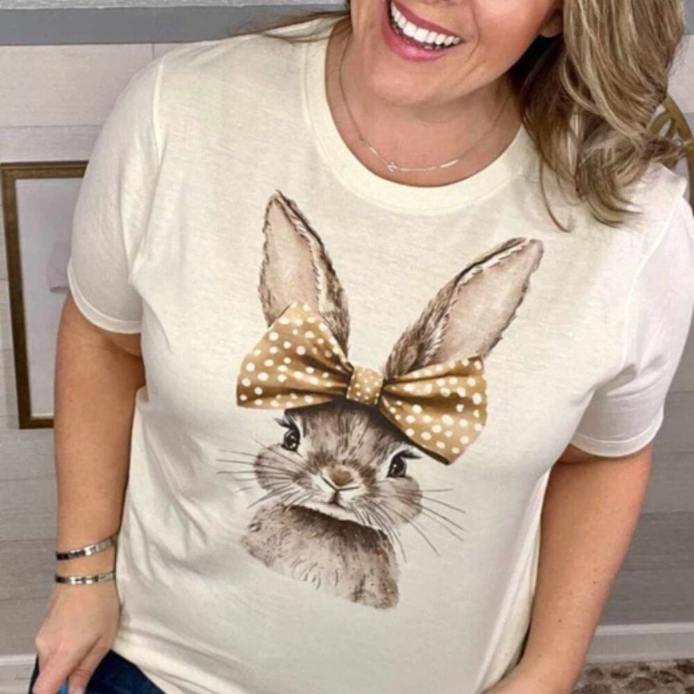 Bunny Spring Easter Graphic Tee